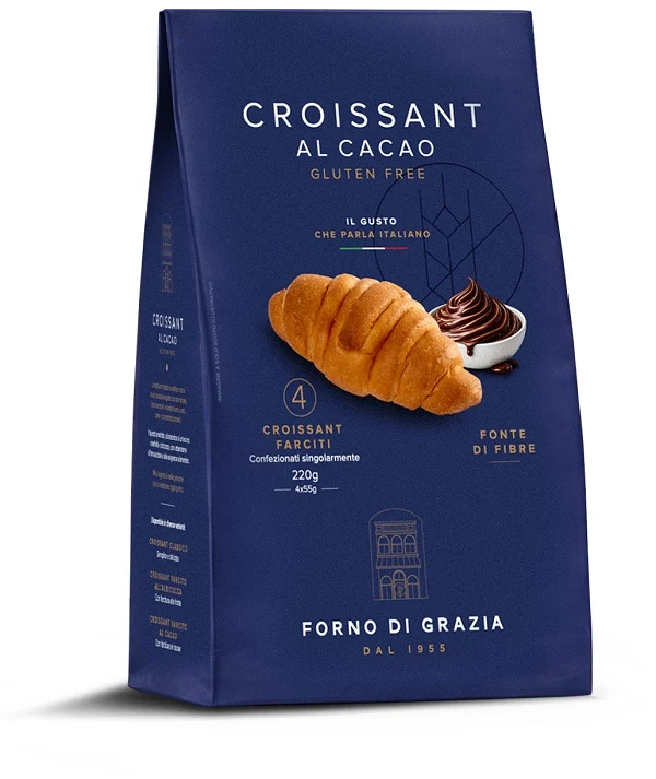 Fdg croissant cacao 4 pezzi da 55 g