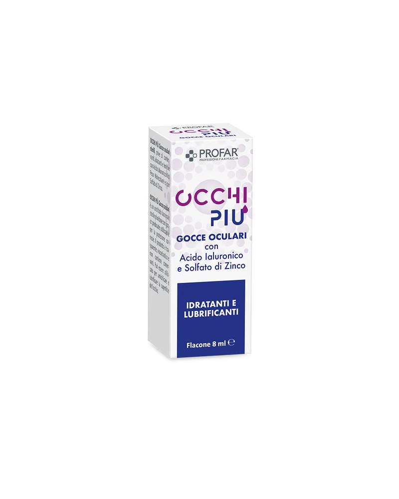 Occhi più gocce oculari idratanti e lubrificanti soluzione brevettata