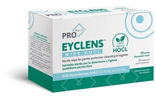 Eyclens wipe hocl 20 bustine