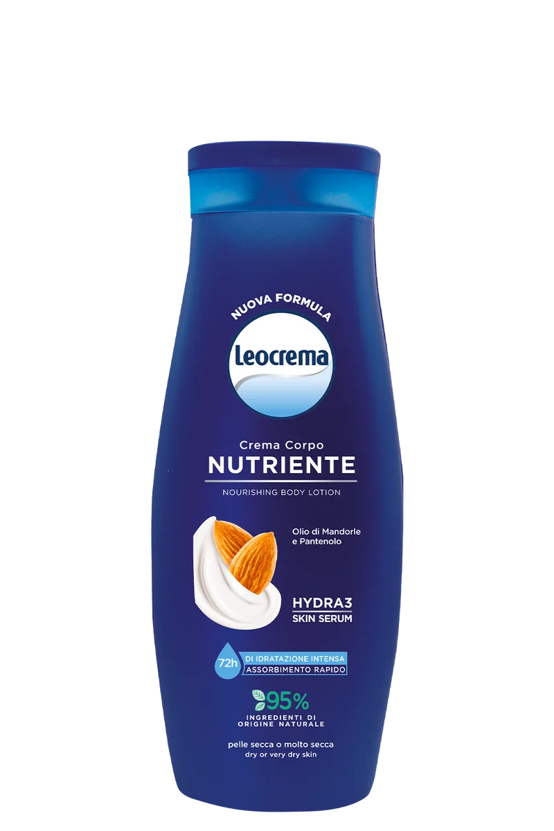 Leocrema Crema fluida corpo Nutriente 400 ml — Cartone intero da 12 confezioni · Cartone da 12 pz