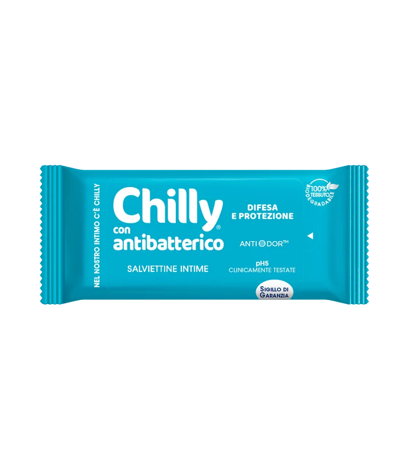 Chilly Salviettine con Antibatterico 12 pz — Cartone intero da 12 confezioni