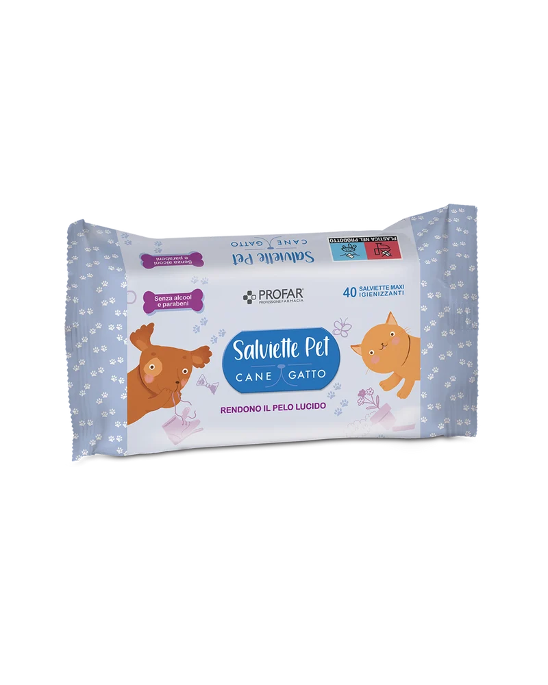 Salviette pet detergenti