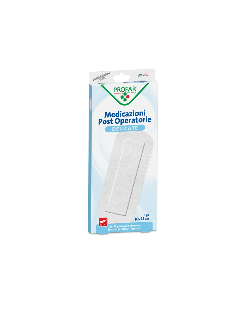 Medicazioni post operatorie delicate sterili