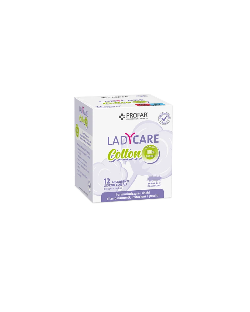 Ladycare cotton assorbenti con ali giorno