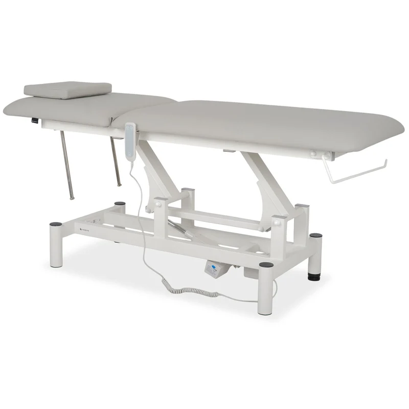 Lettino elettrico ad altezza variabile OPTIMA - Larghezza 68 cm - Grigio