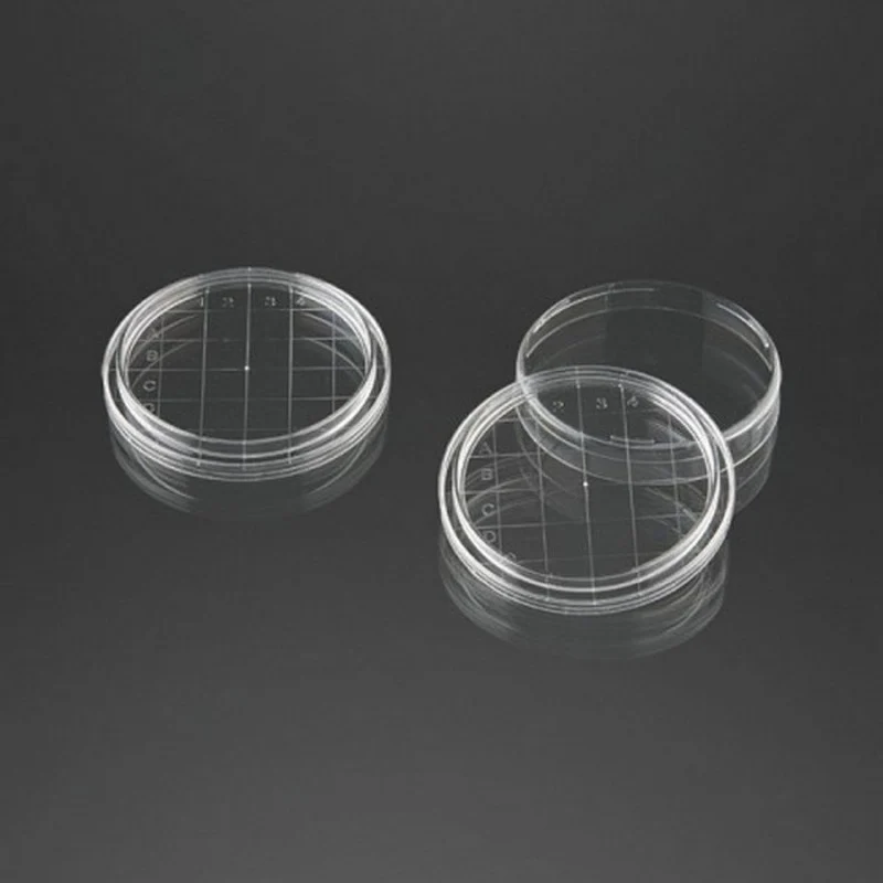 PIASTRA DI PETRI CON GRIGLIA DI CONTA STERILE ø 55 mm H 14 mm TRIPLA VENTILAZIONE