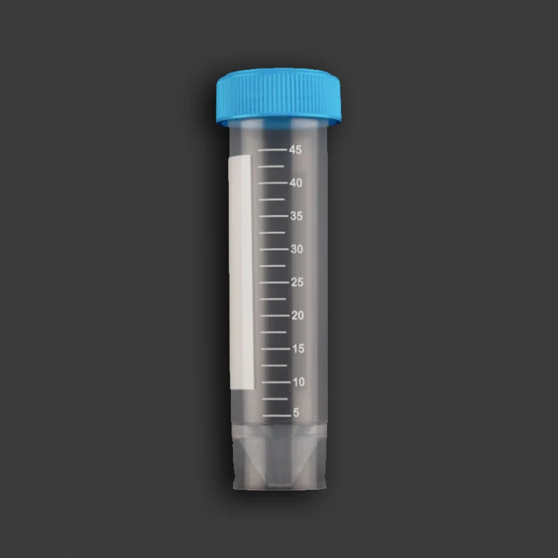 PROVETTA PER CENTRIFUGA CON BASE D'APPOGGIO 50 ml TAPPO A VITE