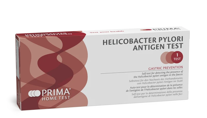 Test rapido Helicobacter pylori antigene su feci PRIMA Home Test - autotest immunocromatografico, lettura in 10 minuti, confezione 1 test