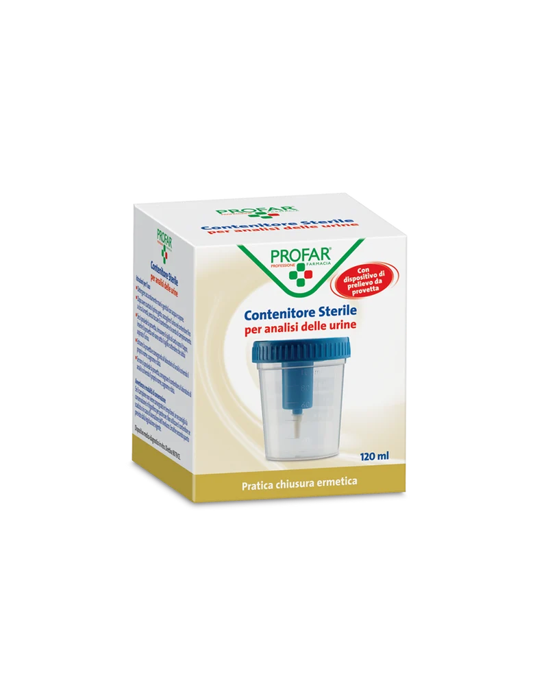 Contenitore urine con dispositivo di prelievo 120 ml