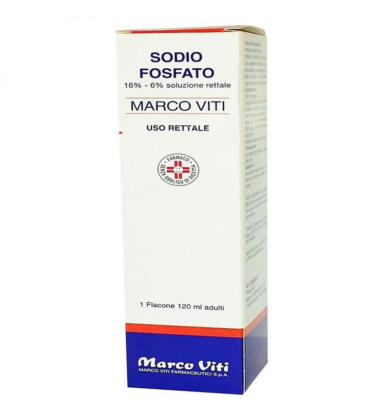Sodio fosfato marco viti 16% / 6% soluzione rettale sodio fosfato monobasico monoidrato e sodio fosfato bibasico eptaidrato