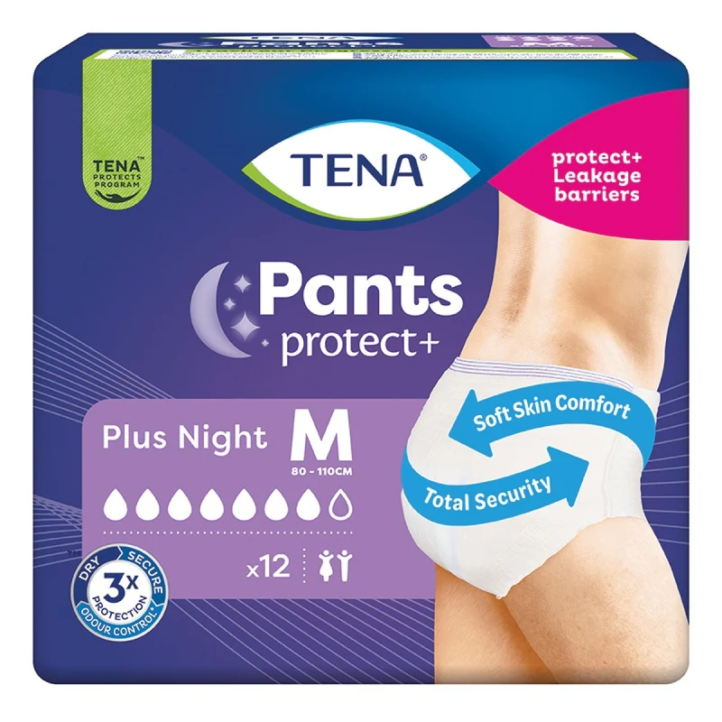 Tena Pants Plus Medio Night pz 12 – Cartone 4 pz