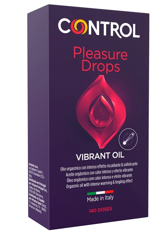 Control vibrant oil pleasure drops