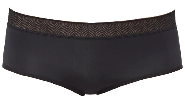 Selenacare slip assorbente ciclo mestruale modello hipster nero s