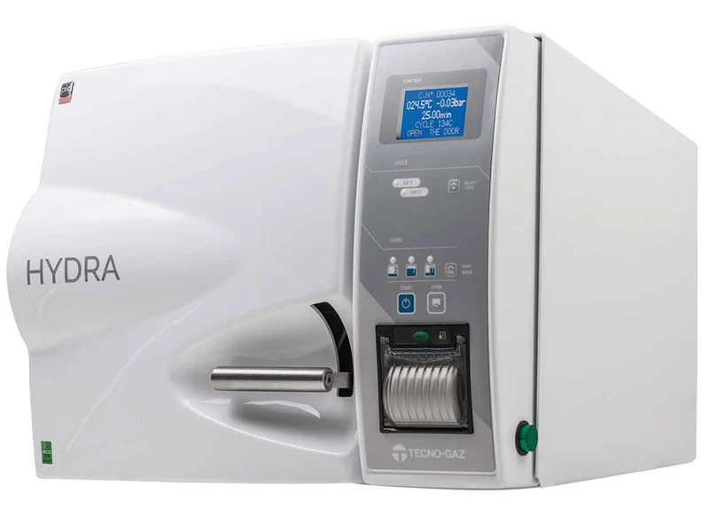 AUTOCLAVE ORIZZONTALE HYDRA EVO CON STAMPANTE - 15 litri