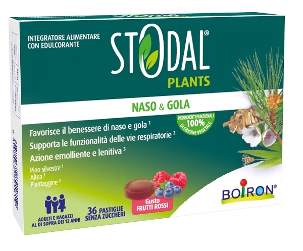 Stodal plants frutti rossi 36 pastiglie senza glutine naturalmente privo di lattosio
