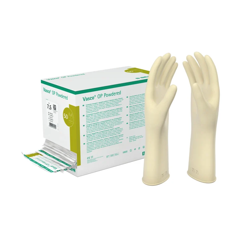 B.BRAUN Vasco OP Powdered Guanti chirurgici sterili in lattice con polvere