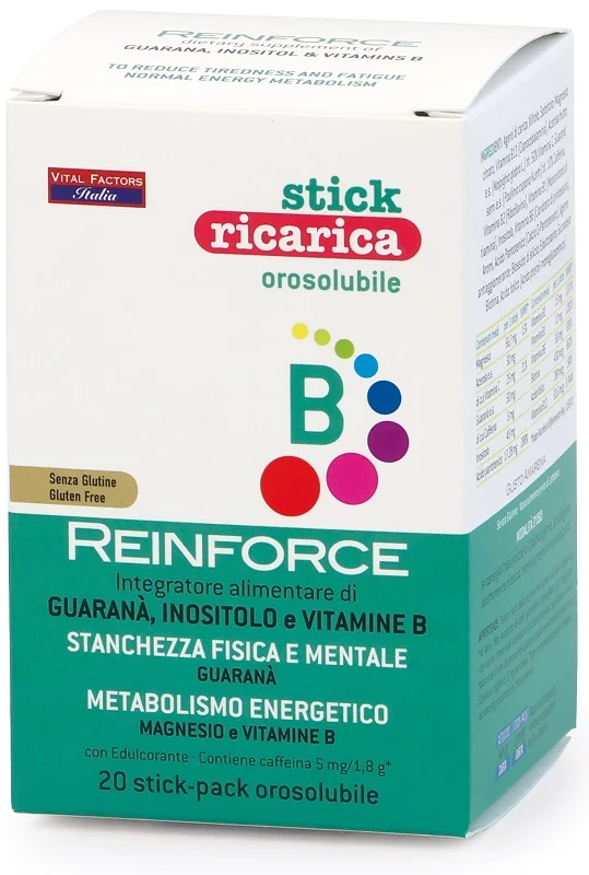 Reinforce vitamine b orosolubile ricarica 20 stick