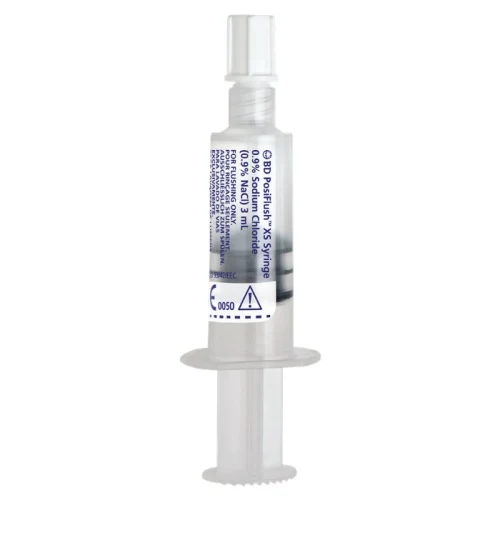 BD PosiFlush XS siringhe preriempite di soluzione salina