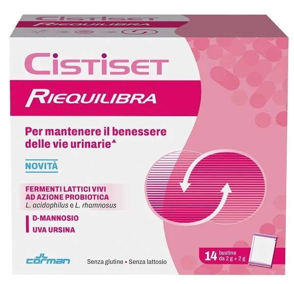 Cistiset riequilibra 14 bustine senza glutine senza lattosio