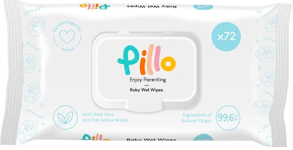Pillo enjoy salviette igiene 72 pezzi