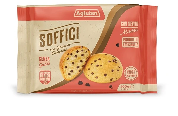 Agluten soffici gocce di cioccolato 4 pezzi da 50 g