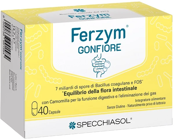 Ferzym gonfiore 40 capsule