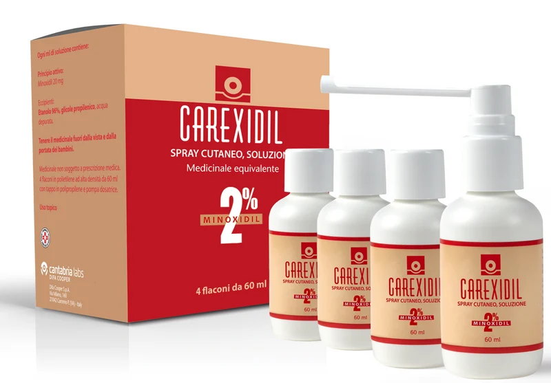 Carexidil*4Fl Soluz Cut 60ml2%