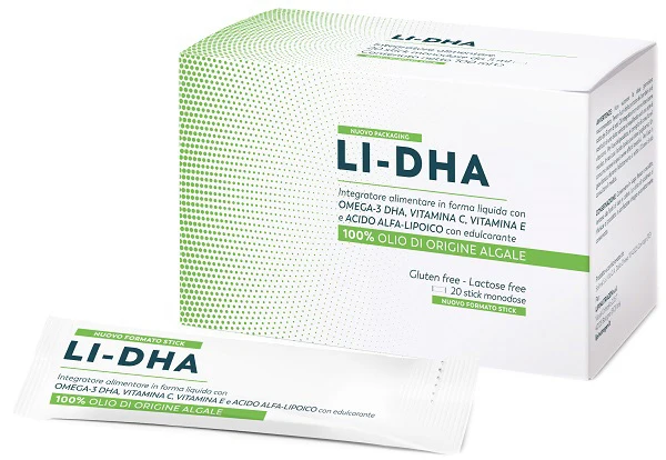 Li dha 20 stick pack da 5 ml con edulcorante senza glutine e lattosio
