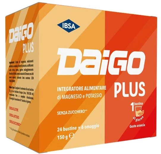 Daigo mgk plus arancia 24 + senza zucchero con edulcoranti 6 bustine