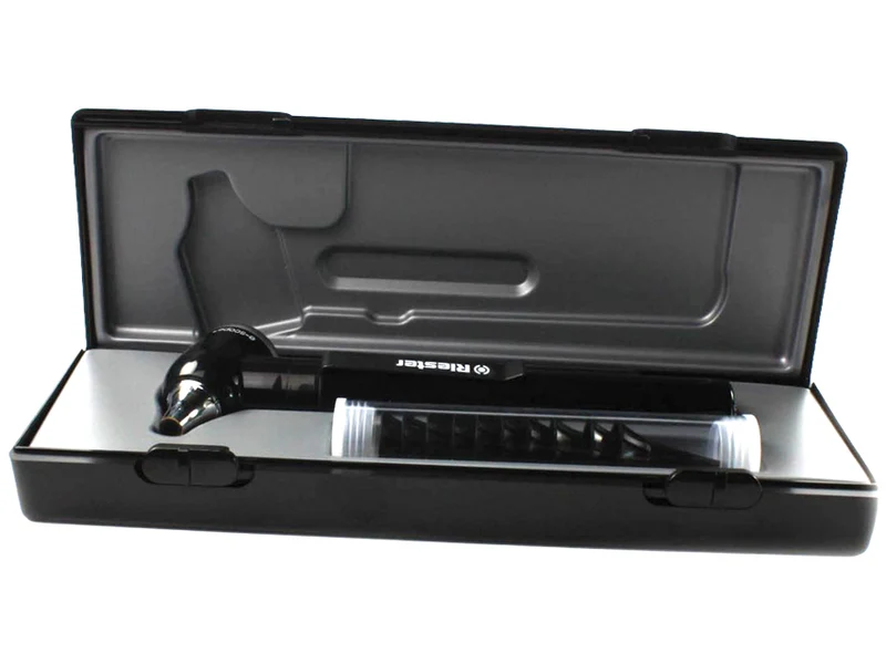 Otoscopio F.o. E-scope - LED 3,7V - Nero in Astuccio Rigido