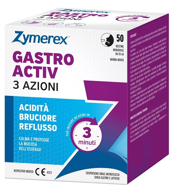 Zymerex gastro activ 3 azioni 50 bustine da 10 ml