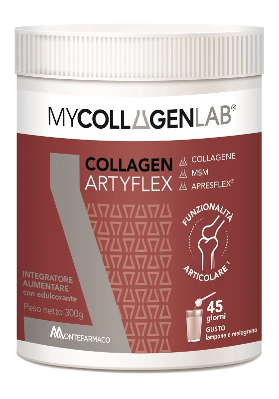 Mycollagenlab collagen artyflex 300 g lampone e melograno con edulcorante