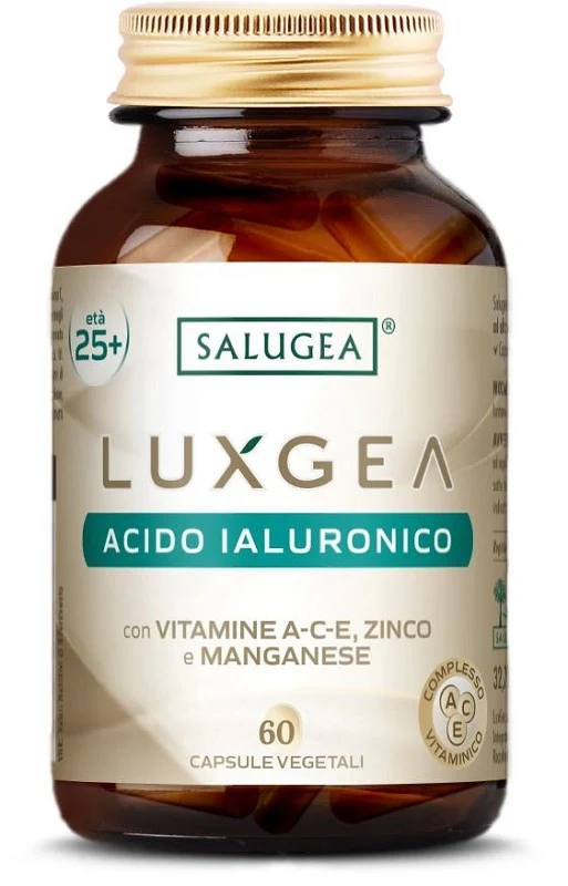 Luxgea acido ialuronico salugea 60 capsule vegetali senza glutine senza lattosio