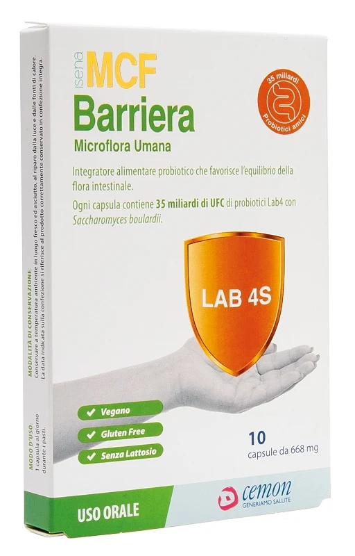 Mcf barriera 10 capsule senza glutine e lattosio
