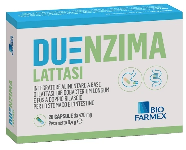 Duenzima lattasi 20 capsule da 421 mg