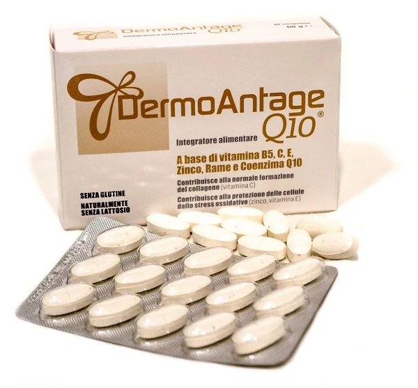 Dermoantage q10 60 compresse senza glutine naturalmente senza lattosio