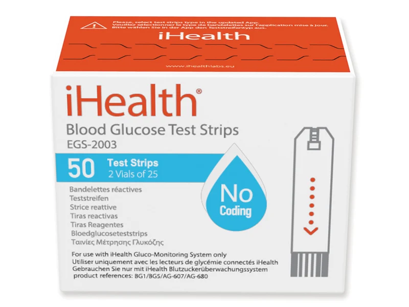 Strisce Glicemia Ihealth per 23509,23510,23514 - Conf. 50 pz.