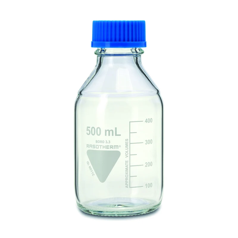 Flacone ISO, tappo a vite, 500 ml, Ø est. 86x182 h mm, filettatura 45 GL 10pz.