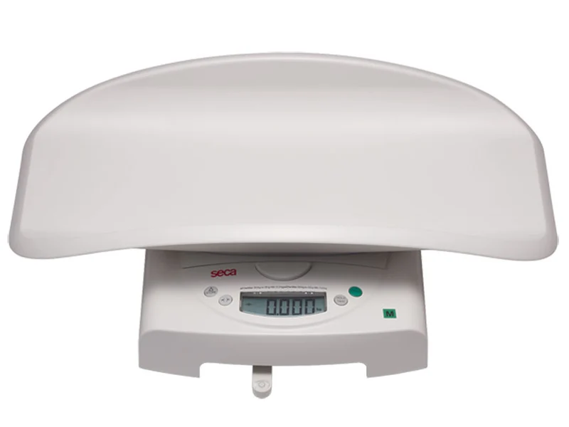 Bilancia digitale Seca 384 pesa neonati con piatto removibile. Portata 20 kg - divisione 10 20 g. Classe III