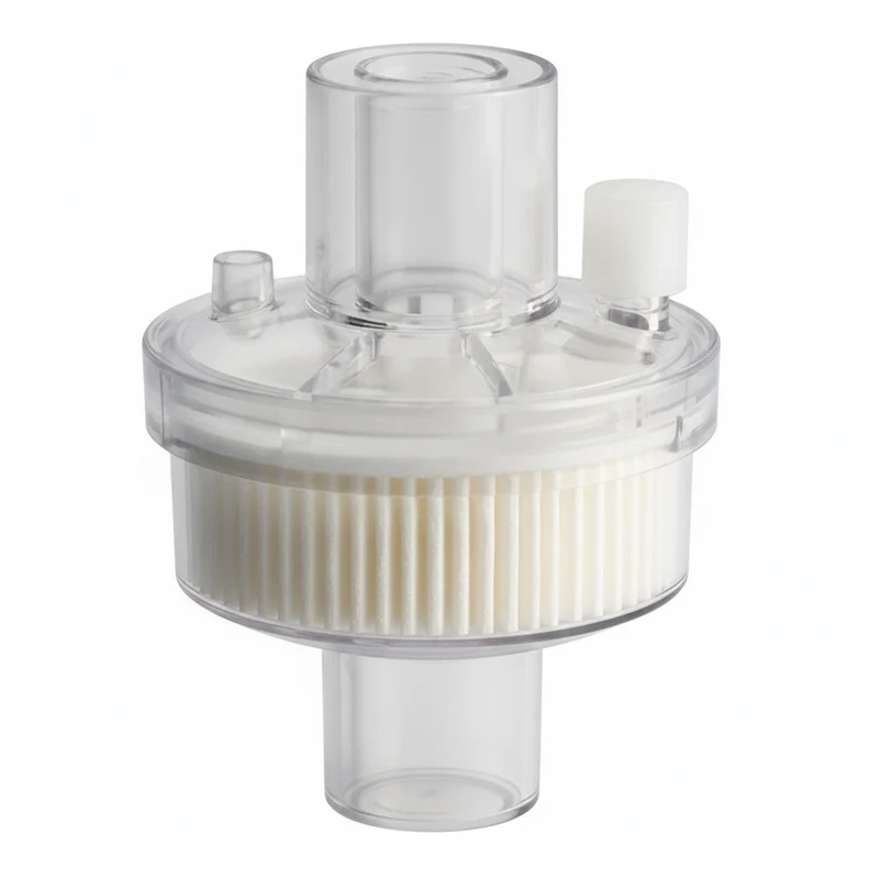 Filtro antibatterico per ventilazione HME45 con attacco CO2
