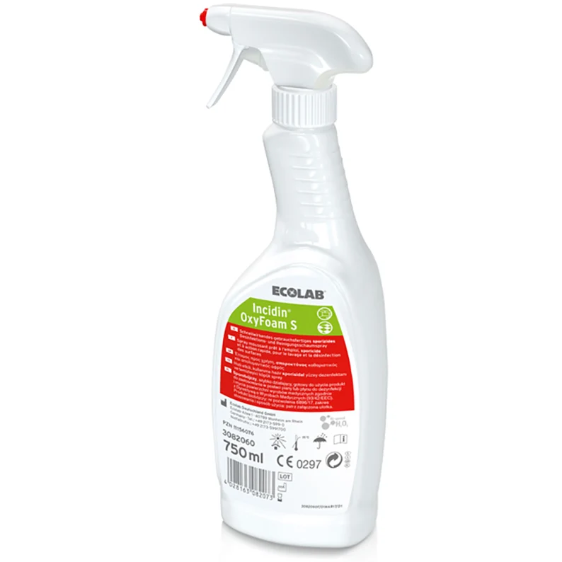 Disinfettante per dispositivi medici INCIDIN OXYFOAM S - 750 ml con erogatore (conf. 6 pz.)