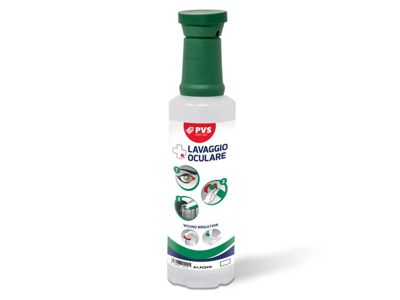 Soluzione Lavaocchi 250 Ml - Sterile - Ricambio - Conf. 18 pz.