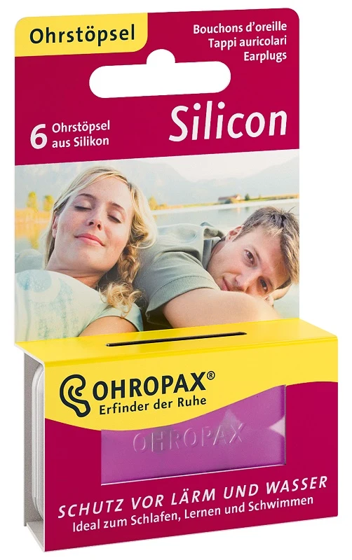 Ohropax tappi auricolari silicone 6 pezzi