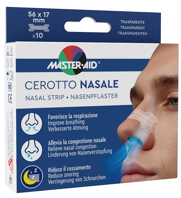 Cerotto nasale master-aid 56x17mm 10 pezzi