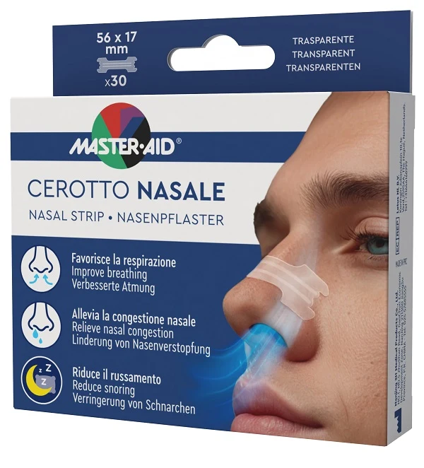 Cerotto nasale master-aid 56x17mm 30 pezzi