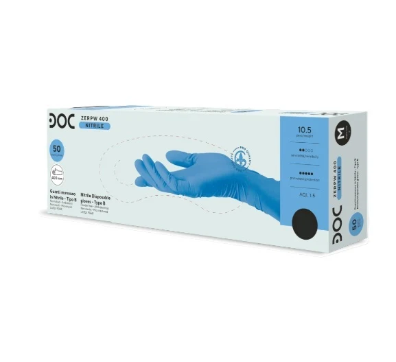 DOC Guanti in Nitrile Extra Lunghi 400 mm