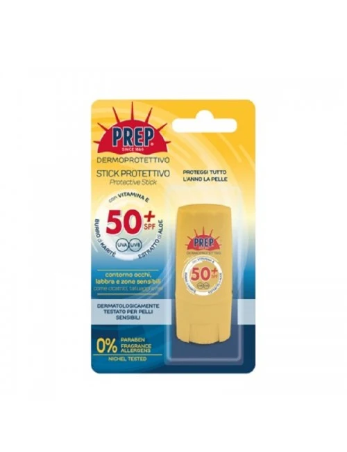 Prep Sun Stick Protettivo FP 50+ — Protezione Solare Viso e Labbra · Vendita all'ingrosso a cartone