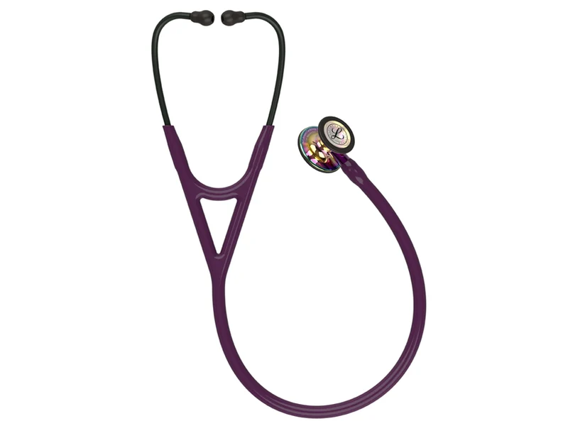 Littmann Cardiology IV - 6239 - Prugna - Finitura Arcobaleno Brillante - Connettore Viola