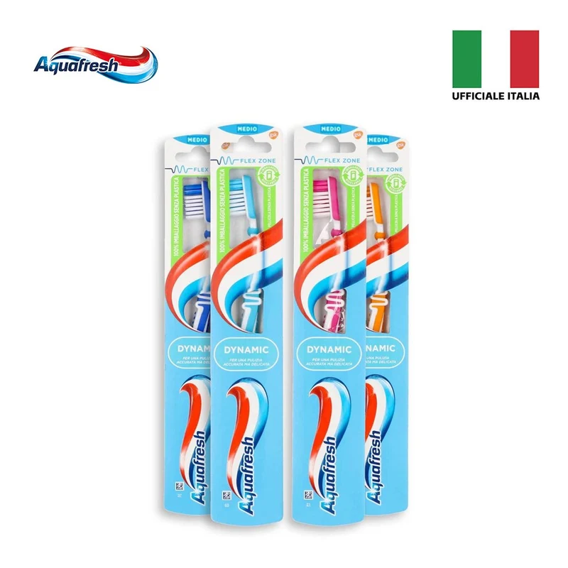 Aquafresh Spazzolino Dinamic Medio – Cartone 12 pz