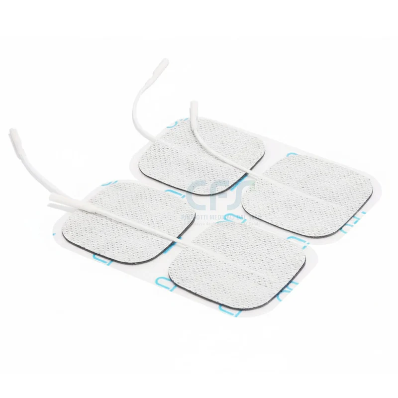 Elettrodo pregellato GLOBUS Myotrode Platinum con cavetto - 50 x 50 mm (4 pz.)